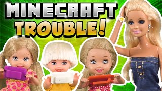 Barbie  Trouble in Minecraft  Ep211 [upl. by Yenaffit]