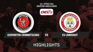 DEL2 Eispiraten Crimmitschau vs EV Landshut  Highlights  15 Spieltag  SDTV Eishockey [upl. by Ahsonek]