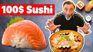 Poor Man Sushi vs Rich Man Sushi in Tokyo [upl. by Dorkus37]