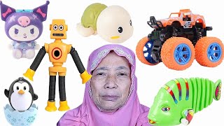 UNBOXING MAINAN TERLARIS DI SHOPEE  TELESKOPIK ROBOT  SQUISHY KORUMI  PENYU BERENANG  PINGUIN [upl. by Ahsiak]