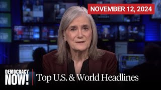 Top US amp World Headlines — November 12 2024 [upl. by Enyrhtac]