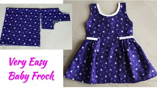 Side Pleated Beautifull Baby Frock Cutting and Stitching [upl. by Ettenuj564]