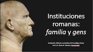 Instituciones romanas I familia y gens [upl. by Demah]