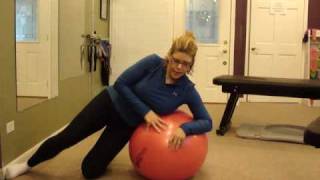 Lumbar Ball ROM ExercisesMP4 [upl. by Rosel]