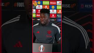 Andre Onana Believes This mufc Team Can Play Amorim Ball 🔥⚽️ [upl. by Haven434]