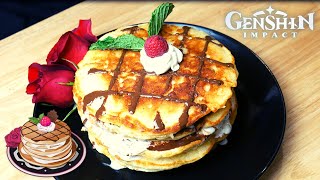 Genshin Impact Recipe 7  Lighter than Air Pancakes  Noelles Specialty [upl. by Christalle]