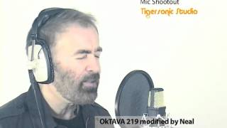 Mic Shootout Neumann U87 vs AKG 414 vs Oktava MK 319 vs Oktava MK 219 vs Shure SM58 vs AKG 3000 [upl. by Elauqsap]