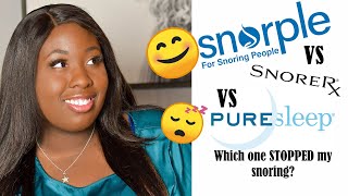 Snorple Anti Snoring Mouthpiece VS SnoreRX VS PureSleep  Which One REALLY Stops Snoring [upl. by Enitsuga]