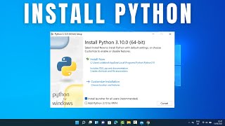 How to Install Python on Windows 11 [upl. by Itnaihc562]