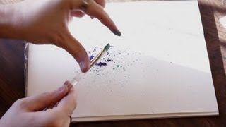 Paper amp Watercolor Splatter Crafts  Drawing amp Art [upl. by Aynatan]