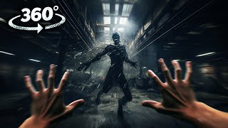 360° Ghost Titan Attack in the Factory VR 360 Video Horror 4K Ultra HD [upl. by Venn]