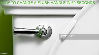 How To Change A Toilet Flush Handle [upl. by Sissel80]