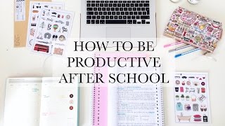 How To Be Productive After School  STUDY TIPS [upl. by Nnaeiram]