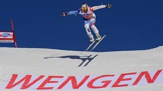 Beat Feuz wins downhill Wengen 2012 [upl. by Brinn]