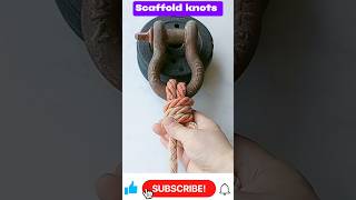 Easy Scaffold Knot to ring Quick Tutorial Scaffold knotskill easyknots [upl. by Missi400]