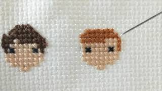 CrossStitch How To Half Stitches [upl. by Eivod]