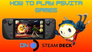 How to Play PSVITA Games on steam deck Vita3k Tutorial [upl. by Aronle418]