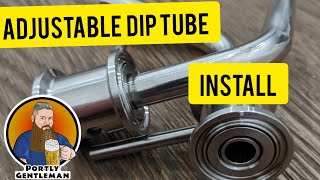 Brewtools Brewing System B40 B80 adjustable dip tube installation [upl. by Tootsie437]