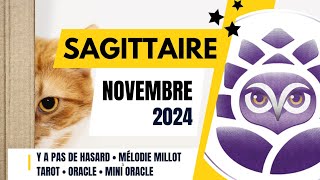 ♐️ SAGITTAIRE • NOVEMBRE 2024 • Y a pas de hasard 😉 • LE TAROSCOPE DU MOIS [upl. by Baalbeer190]