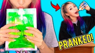 How To Sneak Candy In Class Edible DIY School Supplies Prank Wars [upl. by Milissa299]