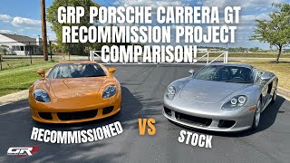 GRP Porsche Carrera GT Recommission Project vs Stock CGT Comparison [upl. by Eirrab]