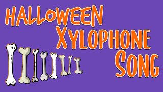 These Skeleton Bones  Elementary Halloween Xylophone Song [upl. by Ashatan782]