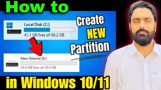 how to create a new partition in windows 10 after installation  how to create partition in windows [upl. by Haily100]