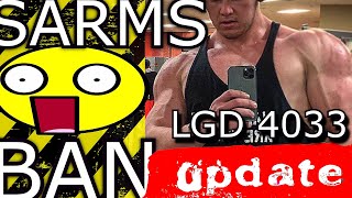 SARMS BAN UPDATE LGD4033 Patent Holder cease and desist WARNINGs [upl. by Ailero]