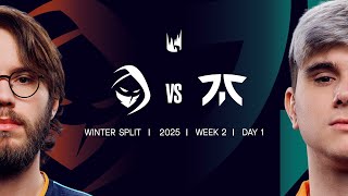 RGE v FNC  2025 LEC Winter  Week 2 Day 1  Rogue vs Fnatic [upl. by Ahsyek]