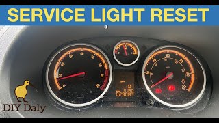 Vauxhall  Opel Corsa D Service light reset procedure INSP [upl. by Korten750]