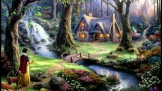 Snow White Discovers the Cottage by Thomas Kinkade [upl. by Notxarb]