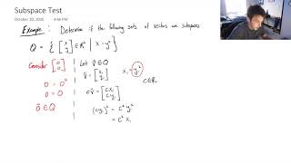 How to Apply the Subspace Test  Linear Algebra [upl. by Enitsahc]