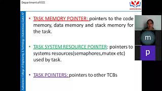 Embedded SystemsKernel services of RTOS by Prof Himabindu Sathyaveti [upl. by Samau]