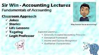 Lecture 02 Conceptual Framework Fundamentals of Accounting [upl. by Aicena]