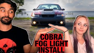 Cobra Fog Light Install  9904 Mustang GT [upl. by Hnahym]