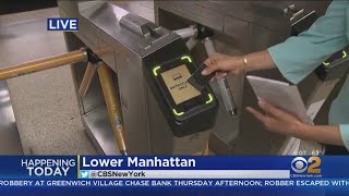 MTA Rolls Out New OMNY Card Readers [upl. by Lacefield]