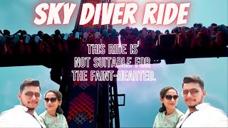 SKY DIVER RIDE  in nicco park kolkata  Not for faint hearted 😰  thrillride freefalltower [upl. by Raseac]