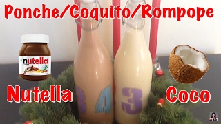 PONCHE O COQUITO DE NUTELLA O COCO  Marleny Crisostomo [upl. by Suirtemid]