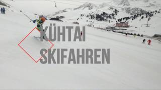 Skifahren Kühtai 2020mSkiingPowder mit Blizzard am Gipfell in 4k [upl. by Nittirb]