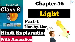 Class 8 Science Chapter 16  Light  Line by Line Hindi Explanation Part1 [upl. by Sekofski]