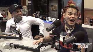 Tekashi 6ix9ine Acting quotGangstaquot during The Breakfast Club Interview [upl. by Verine]