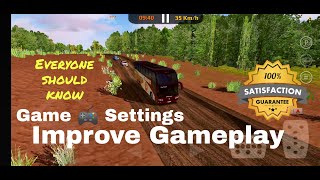 IMPORTANT SETTINGS  World Bus Driving Simulator  Kaise Start Kare  Improve Gameplay [upl. by Jemma]