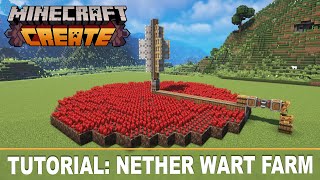 EASY Nether Wart Farming with Create  Minecraft Create MOD [upl. by Eipper]