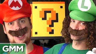 Super Mario Smash Block Challenge ft Game Grumps [upl. by Aicileb626]