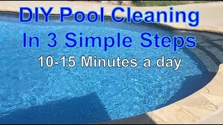 How To Keep a Crystal Clear Clean Pool Just a few minutes a day [upl. by Ahsinyd]