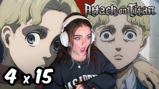 Zekes HORRIBLE past ATTACK ON TITAN  Reaction 4x15 [upl. by Aciamaj]