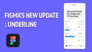 Underline in Figma  Figma New Update  Figma Tutorial [upl. by Allerie]