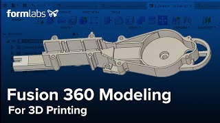 Fusion 360 Tutorial Modeling For 3D Printing [upl. by Nylirak]