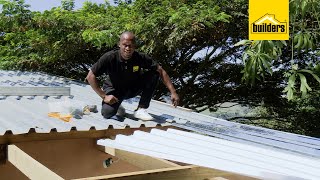 How To Install IBR Galvanised amp Polycarbonate Roof Sheeting [upl. by Aihseuqram433]