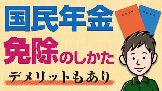 国民年金の免除申請のやり方【デメリットも分かりやすく解説】 [upl. by Uttica]